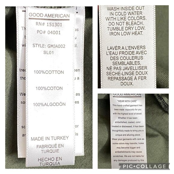 Good American Leopard Print Utility Jacket Women XS Retro Streetwear Safari Chic - Picture 7 of 10